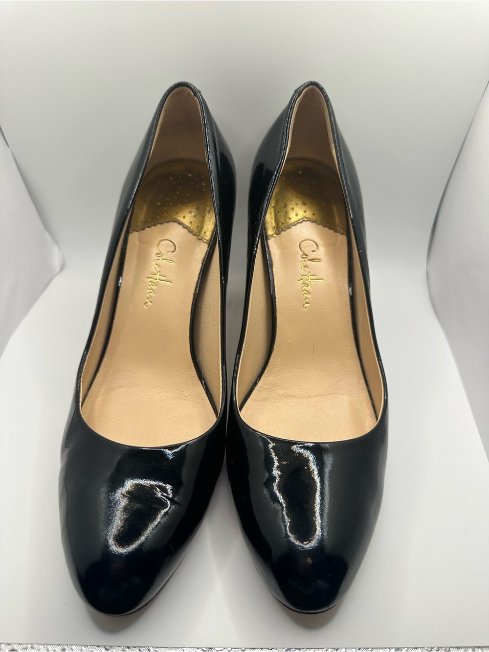 Cole Haan Glossy Black Patent Leather Women's Pumps